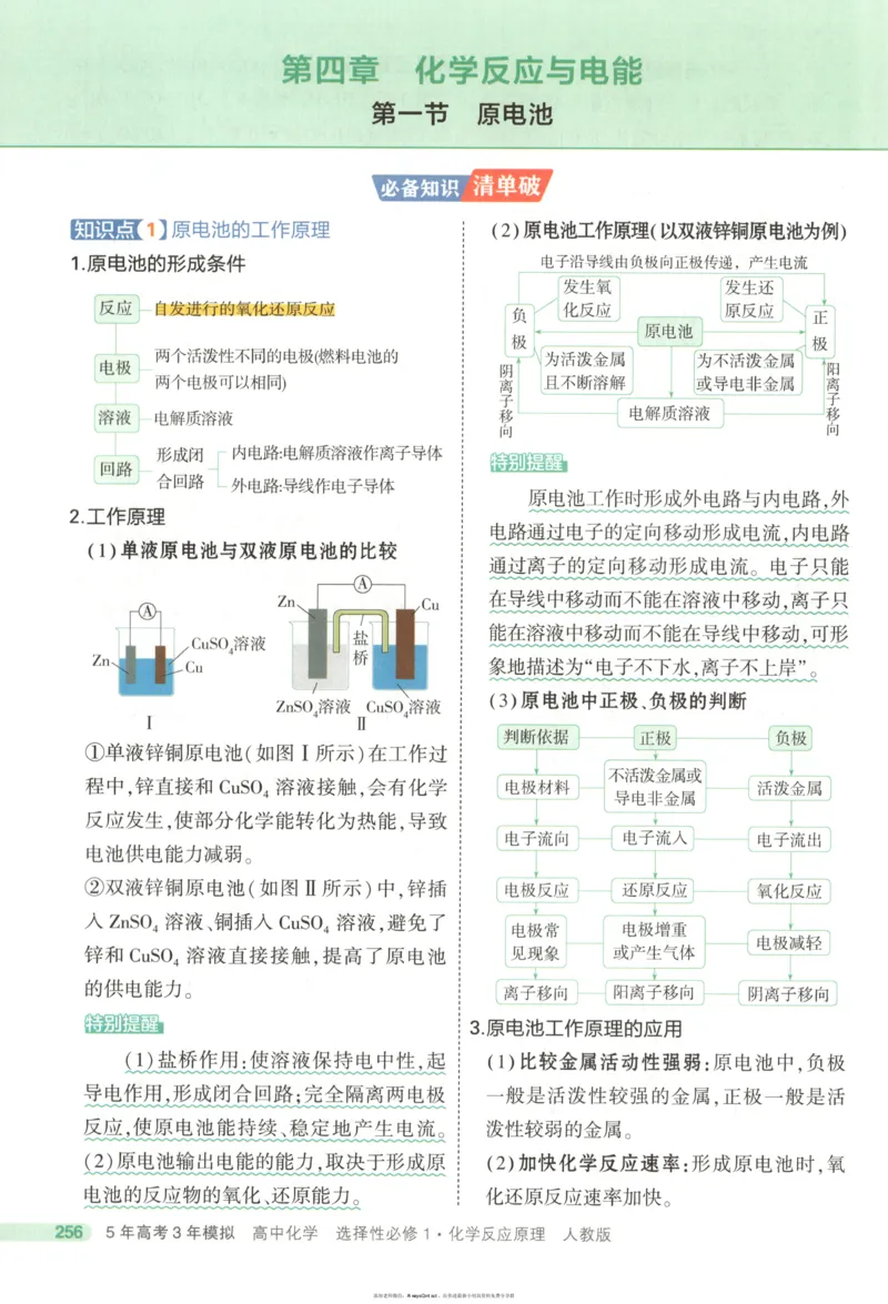 53同步化学选修1RJ疑难破_高中三年全科资料_高中_2026《高中53同步练习》化学选修一RJ