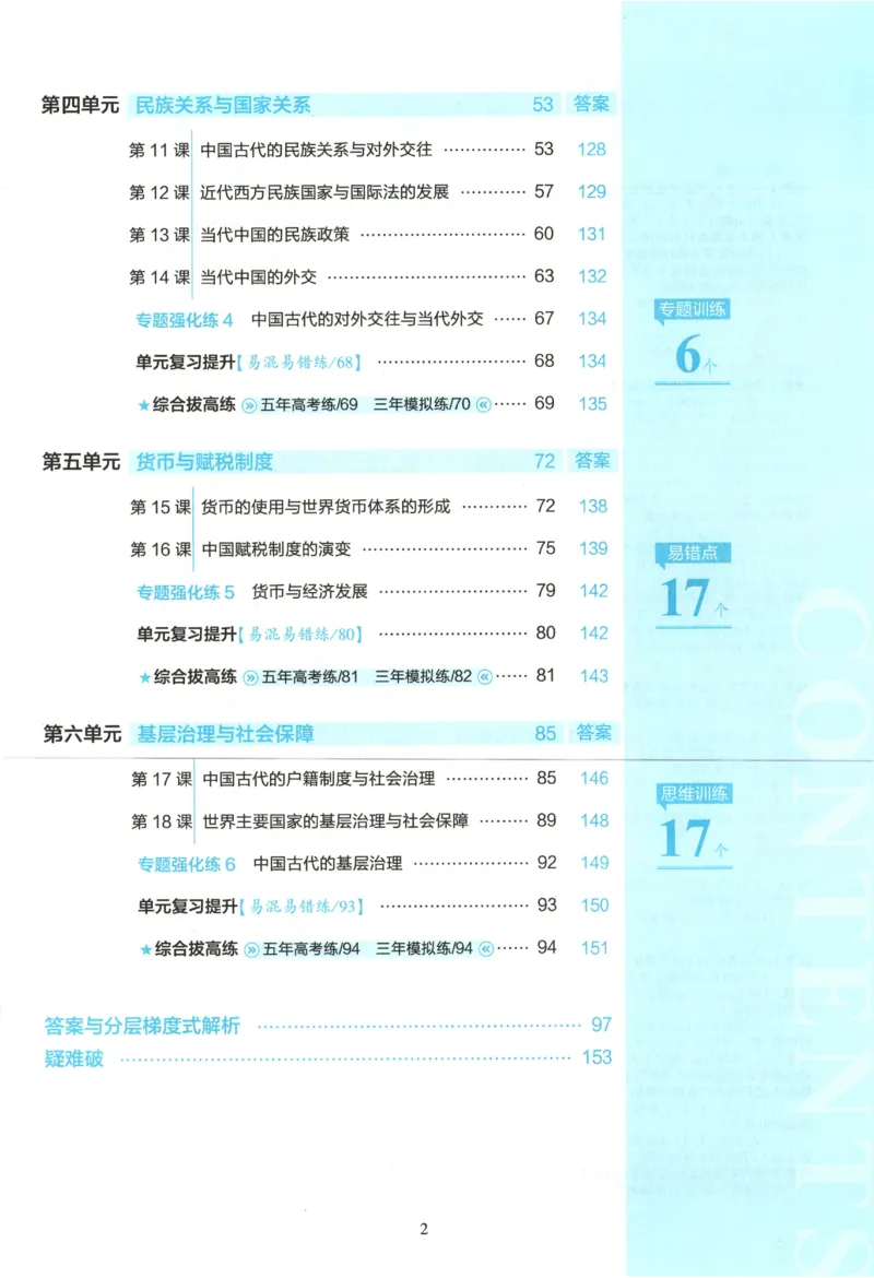 53同步历史选修1(1)_高中三年全科资料_高中_高中1_2026版高中《5高考3年模拟》同步版（9科必修+选修）（人教）_2026《高中53同步练习》历史选修一