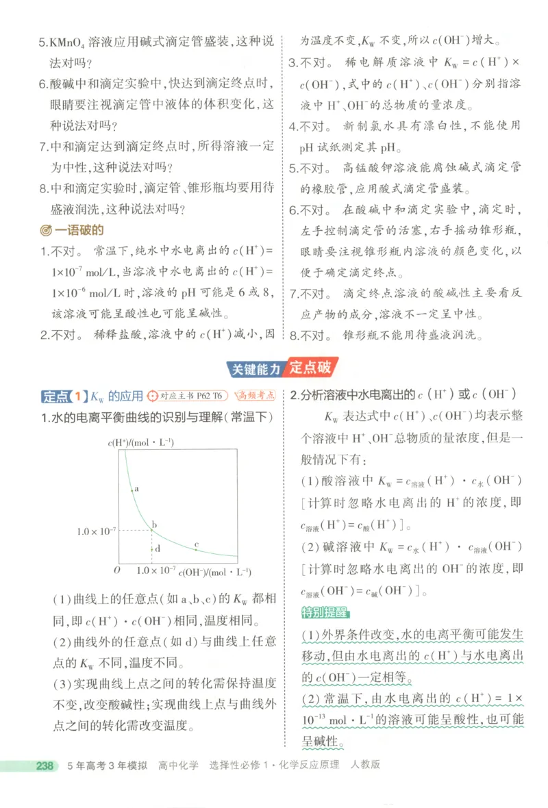 53同步化学选修1RJ疑难破(1)_高中三年全科资料_高中_高中1_2026版高中《5高考3年模拟》同步版（9科必修+选修）（人教）_2026《高中53同步练习》化学选修一RJ