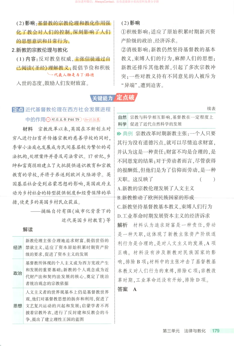 53同步历史选修1疑难破_高中三年全科资料_高中_2026《高中53同步练习》历史选修一