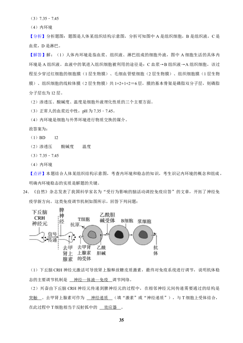 2025年菁优高考生物解密之人体内环境与稳态_中考押题2026《中考押题》系列（9科全套实时更新中）_2026版中考《菁优系列》趋势分析+押题密卷+抢分秘籍+模拟考试_考点篇