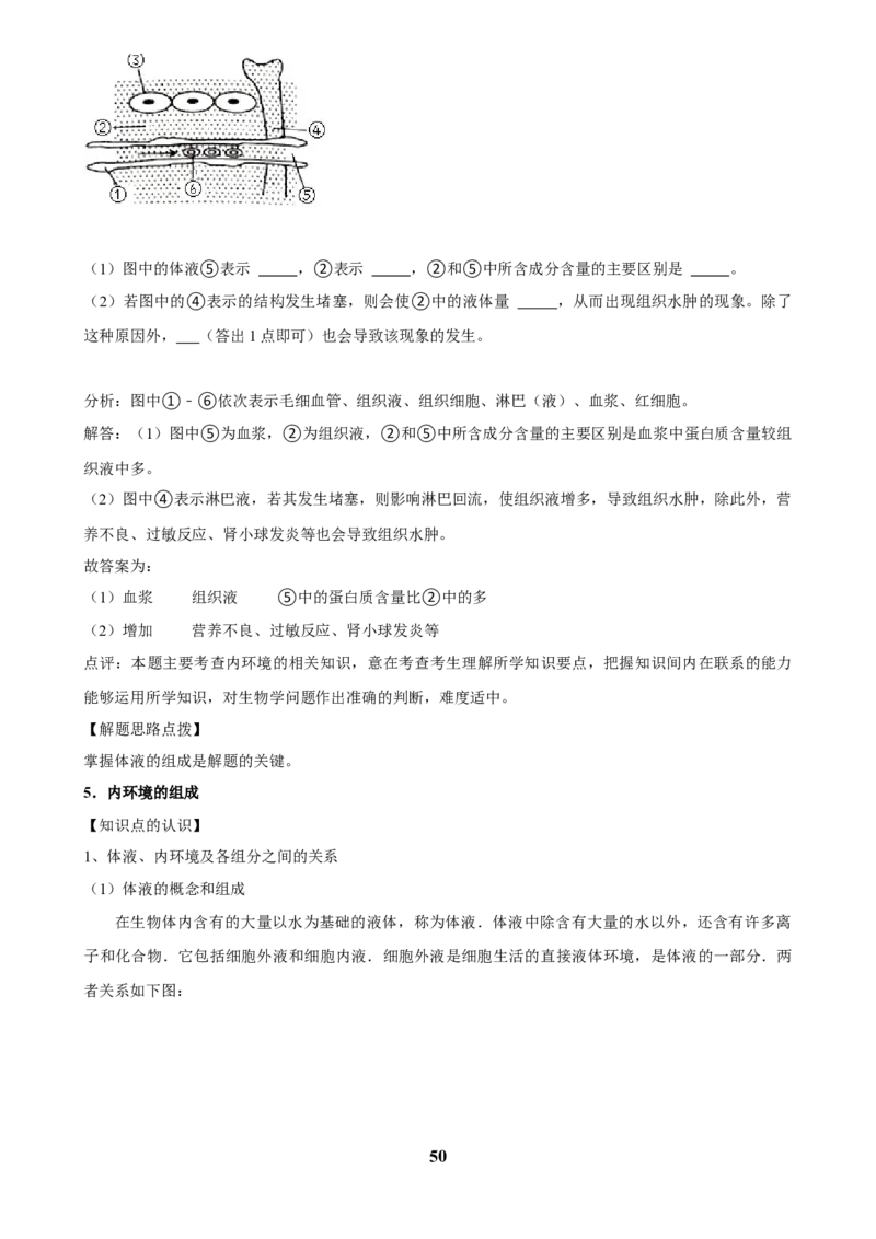 2025年菁优高考生物解密之人体内环境与稳态_中考押题2026《中考押题》系列（9科全套实时更新中）_2026版中考《菁优系列》趋势分析+押题密卷+抢分秘籍+模拟考试_考点篇
