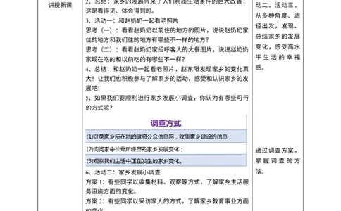 12家乡的喜与忧第一课时教案_A493小学道法_26新四年级道法下册（统编版）_教学教案_教案三