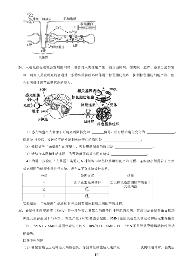 2025年菁优高考生物解密之神经调节_中考押题2026《中考押题》系列（9科全套实时更新中）_2026版中考《菁优系列》趋势分析+押题密卷+抢分秘籍+模拟考试_0062025菁优高考解密汇编-生物