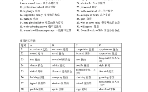 2024浙江1月完形填空_完形填空真题精练c