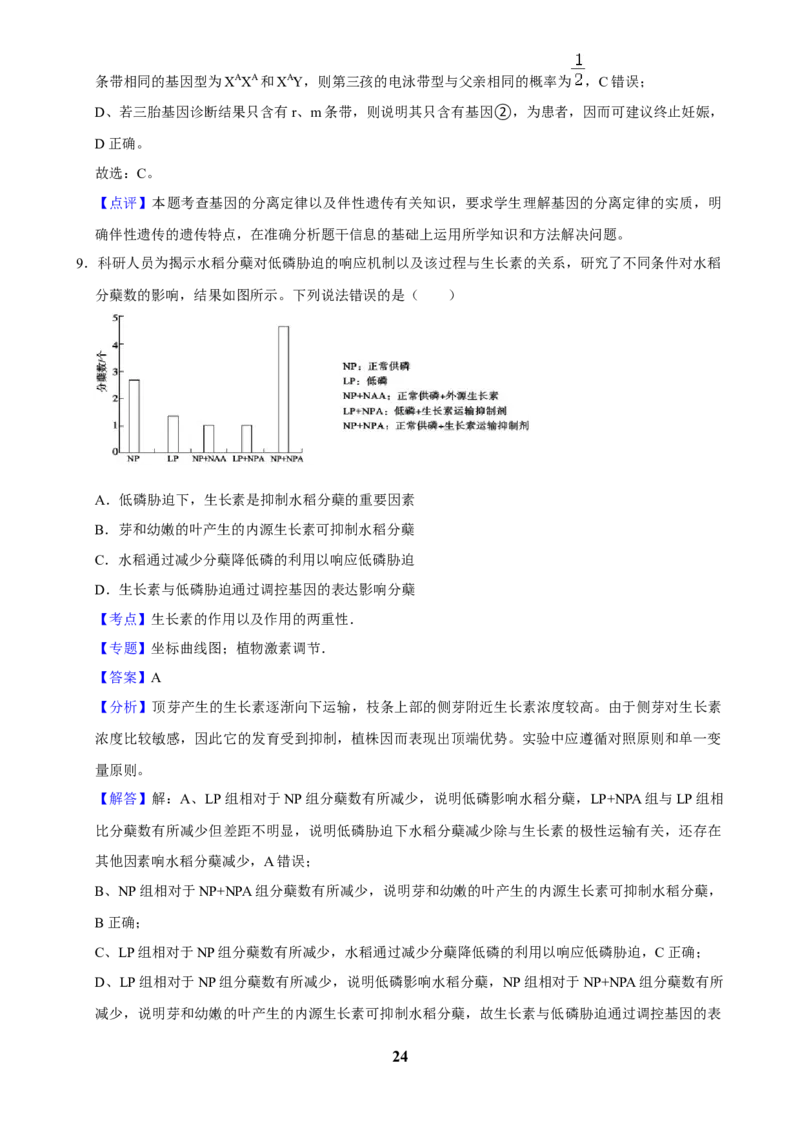 2025年菁优高考生物压轴训练6_中考押题2026《中考押题》系列（9科全套实时更新中）_2026版中考《菁优系列》趋势分析+押题密卷+抢分秘籍+模拟考试_0062025菁优高考解密汇编-生物_压轴篇