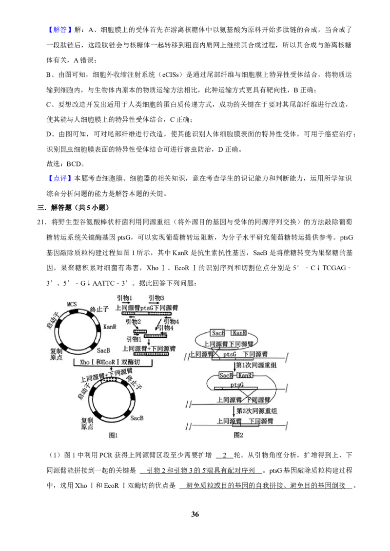 2025年菁优高考生物压轴训练6_中考押题2026《中考押题》系列（9科全套实时更新中）_2026版中考《菁优系列》趋势分析+押题密卷+抢分秘籍+模拟考试_0062025菁优高考解密汇编-生物_压轴篇