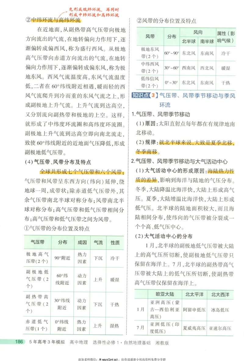 53同步地理选修1XJ疑难破_高中三年全科资料_高中_2026《高中53同步练习》地理选修一XJ
