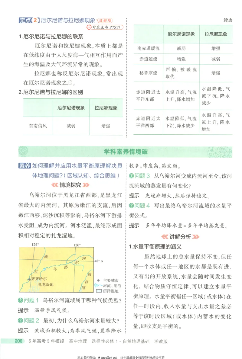 53同步地理选修1XJ疑难破_高中三年全科资料_高中_2026《高中53同步练习》地理选修一XJ
