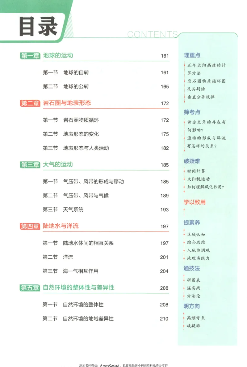 53同步地理选修1XJ疑难破_高中三年全科资料_高中_2026《高中53同步练习》地理选修一XJ