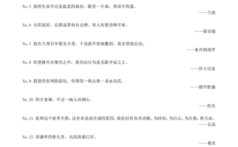 50句名家名言_高中三年全科资料_高中_1高中基础资料包_D-日常作文素材积累