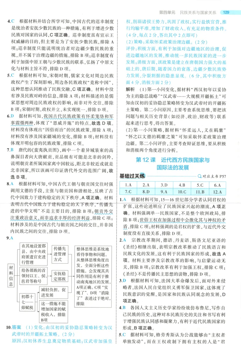 53同步历史选修1答案(1)_高中三年全科资料_高中_高中1_2026版高中《5高考3年模拟》同步版（9科必修+选修）（人教）_2026《高中53同步练习》历史选修一