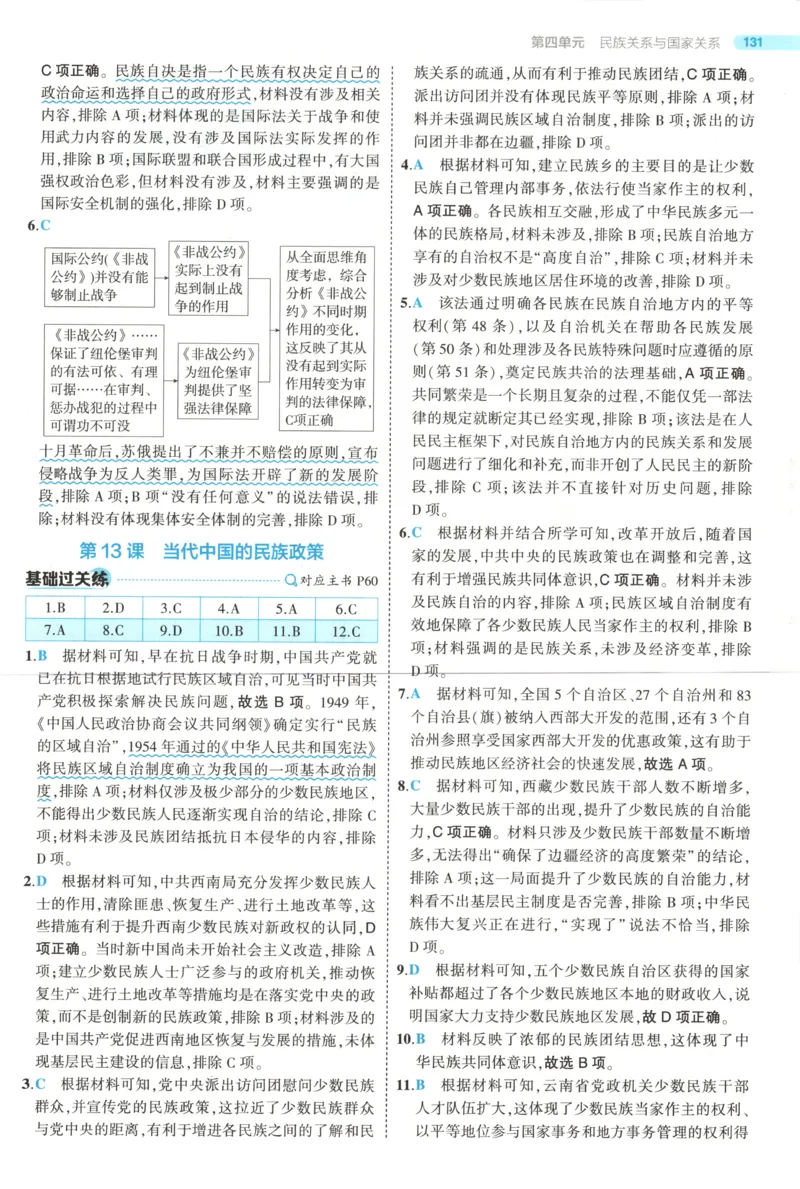 53同步历史选修1答案(1)_高中三年全科资料_高中_高中1_2026版高中《5高考3年模拟》同步版（9科必修+选修）（人教）_2026《高中53同步练习》历史选修一