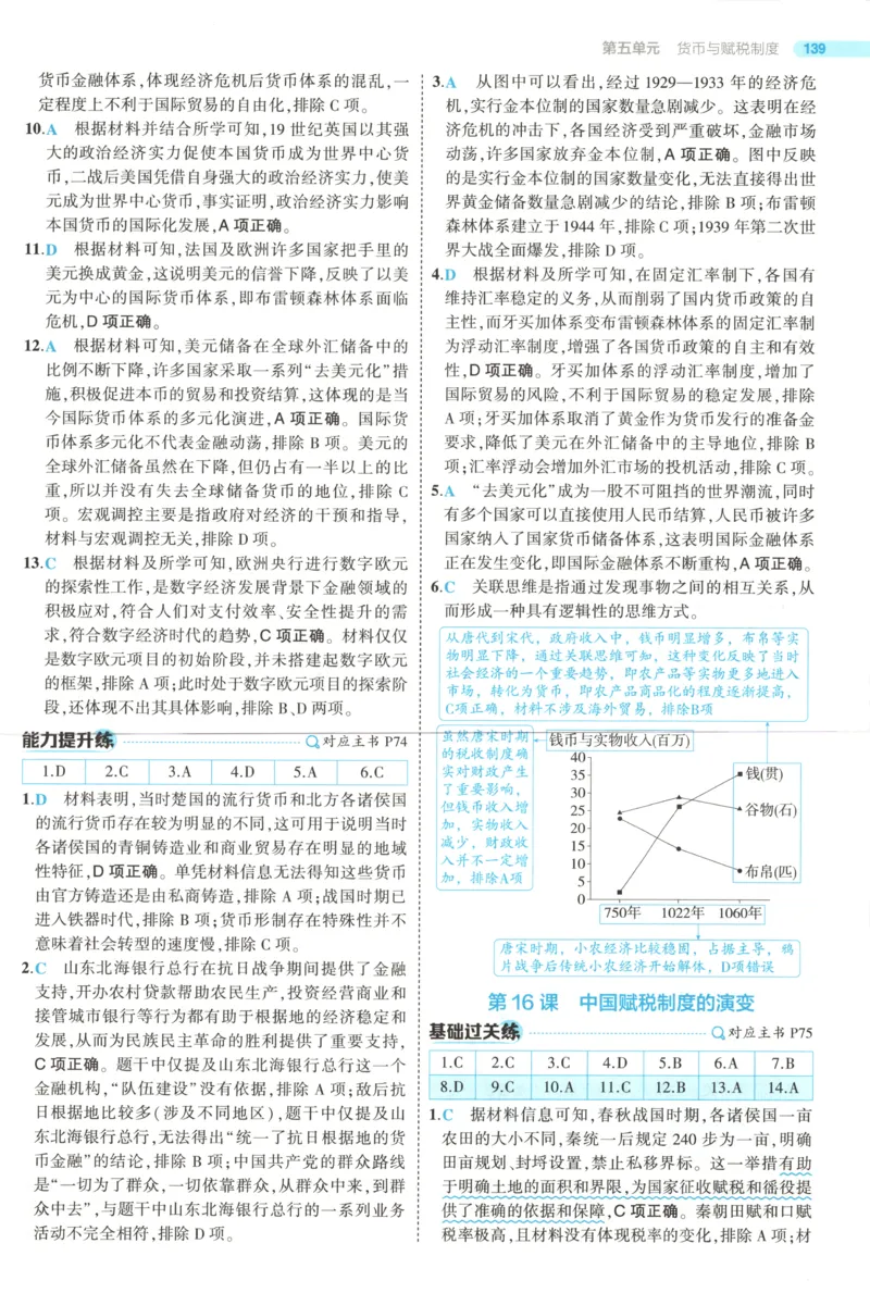 53同步历史选修1答案(1)_高中三年全科资料_高中_高中1_2026版高中《5高考3年模拟》同步版（9科必修+选修）（人教）_2026《高中53同步练习》历史选修一