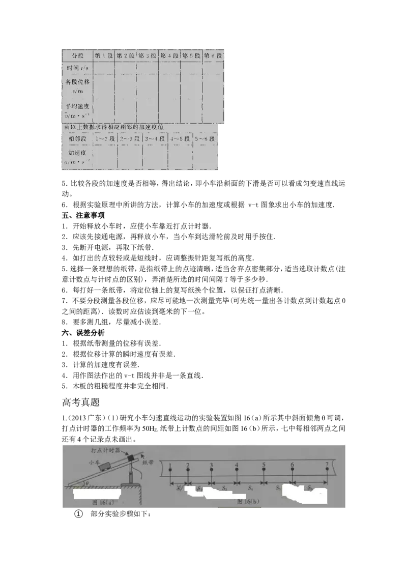 3高考物理实验全面总结_高中三年全科资料_高中_2高中9科分类资料包_高中理综