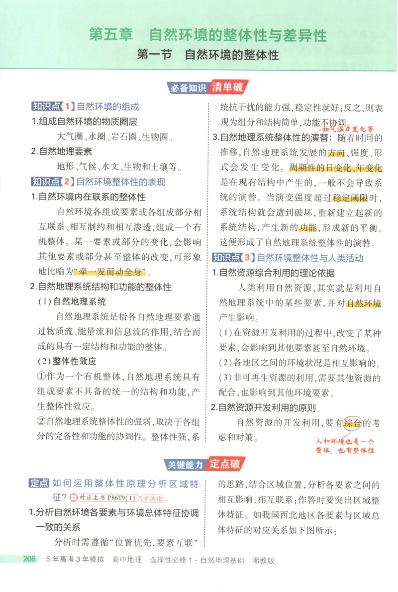 53同步地理选修1XJ疑难破(1)_高中三年全科资料_高中_高中1_2026版高中《5高考3年模拟》同步版（9科必修+选修）（人教）_2026《高中53同步练习》地理选修一XJ