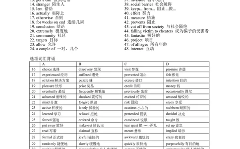 2020天津完形填空_完形填空真题精练c