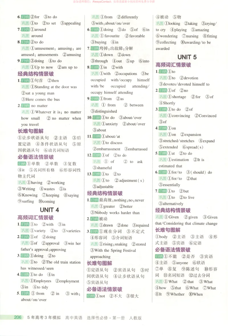 53同步英语选修一RJ疑难破_高中三年全科资料_高中_2026《高中53同步练习》英语选修一RJ