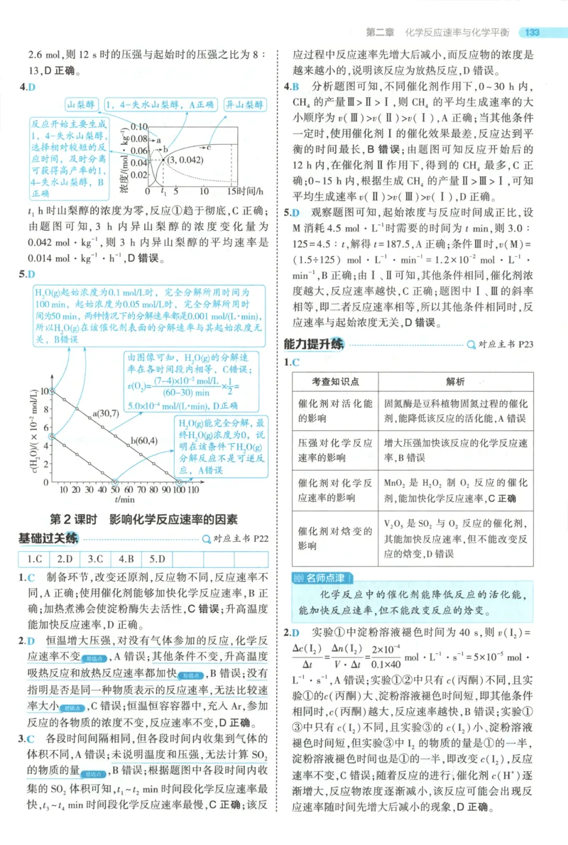 53同步化学选修1RJ答案(1)_高中三年全科资料_高中_高中1_2026版高中《5高考3年模拟》同步版（9科必修+选修）（人教）_2026《高中53同步练习》化学选修一RJ