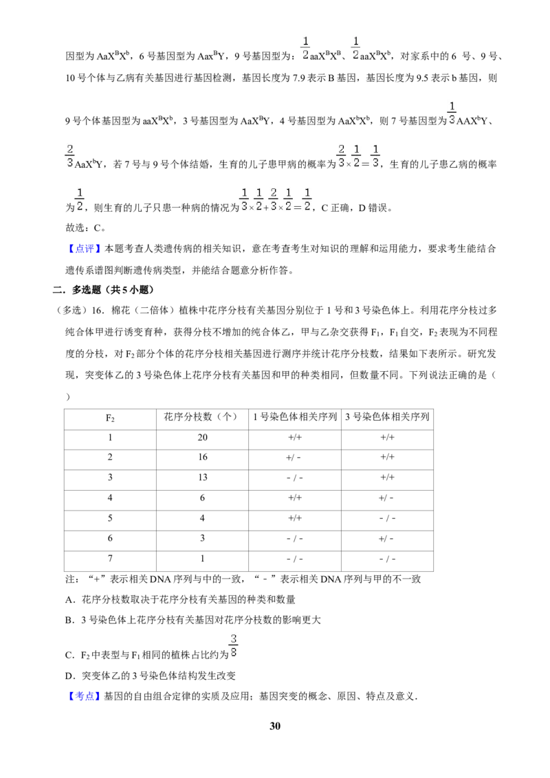 2025年菁优高考生物压轴训练5_中考押题2026《中考押题》系列（9科全套实时更新中）_2026版中考《菁优系列》趋势分析+押题密卷+抢分秘籍+模拟考试_0062025菁优高考解密汇编-生物_压轴篇