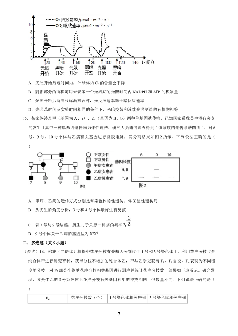 2025年菁优高考生物压轴训练5_中考押题2026《中考押题》系列（9科全套实时更新中）_2026版中考《菁优系列》趋势分析+押题密卷+抢分秘籍+模拟考试_0062025菁优高考解密汇编-生物_压轴篇