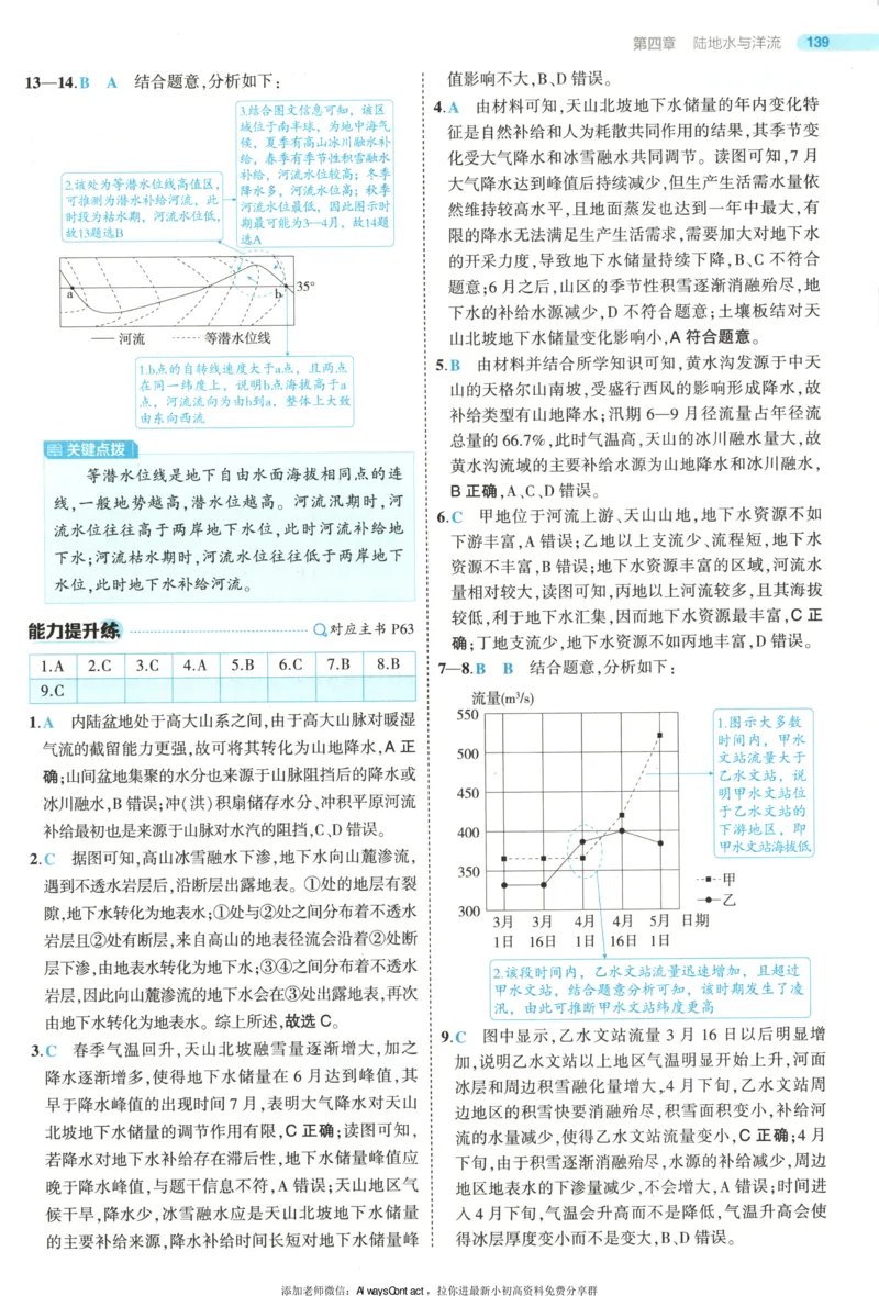 53同步地理选修1XJ答案_高中三年全科资料_高中_2026《高中53同步练习》地理选修一XJ