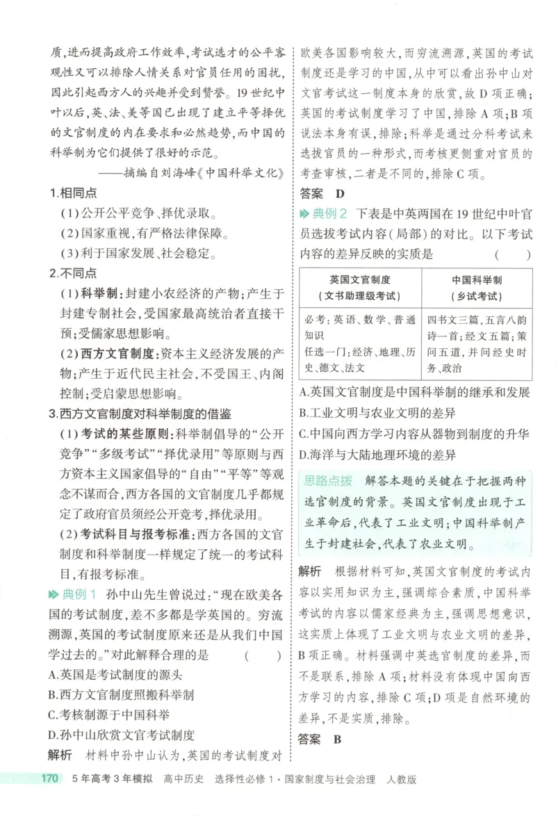 53同步历史选修1疑难破(1)_高中三年全科资料_高中_高中1_2026版高中《5高考3年模拟》同步版（9科必修+选修）（人教）_2026《高中53同步练习》历史选修一