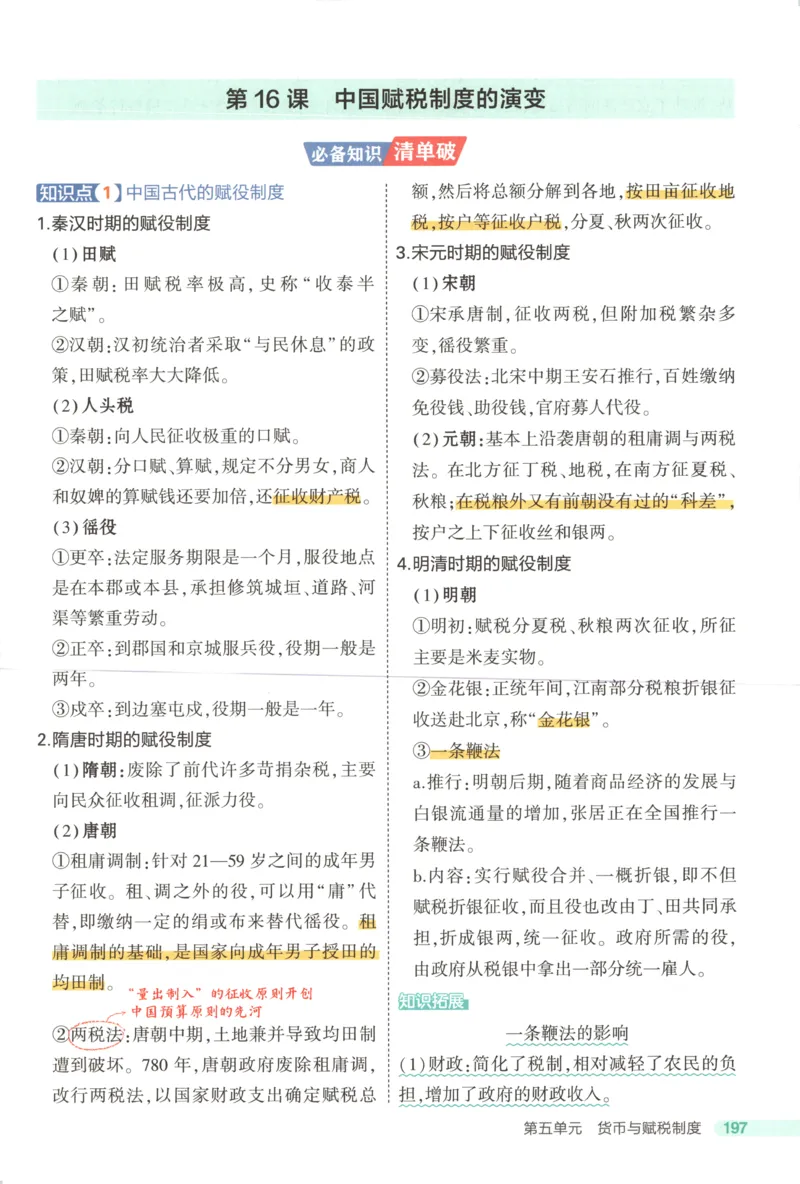 53同步历史选修1疑难破(1)_高中三年全科资料_高中_高中1_2026版高中《5高考3年模拟》同步版（9科必修+选修）（人教）_2026《高中53同步练习》历史选修一