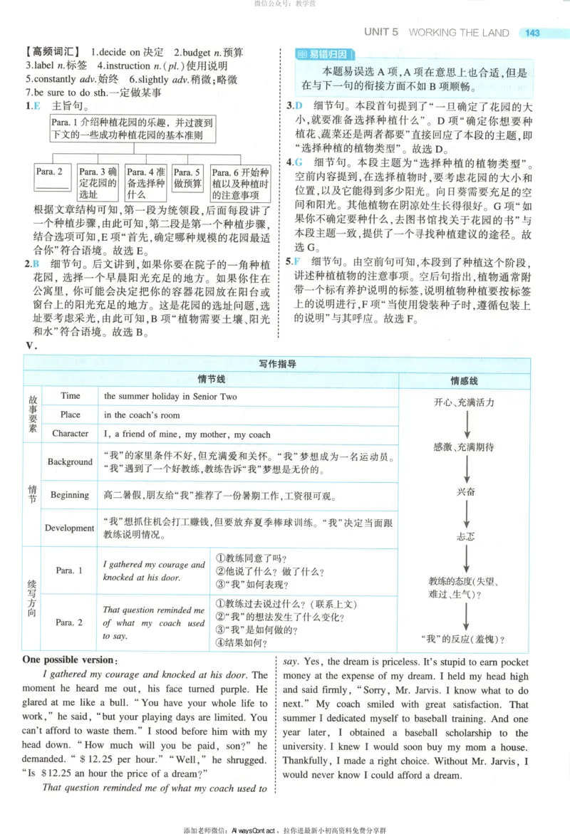 53同步英语选修一RJ答案_高中三年全科资料_高中_2026《高中53同步练习》英语选修一RJ