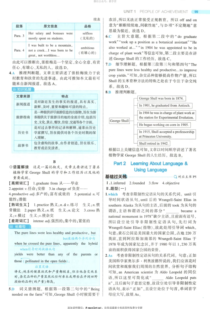 53同步英语选修一RJ答案_高中三年全科资料_高中_2026《高中53同步练习》英语选修一RJ