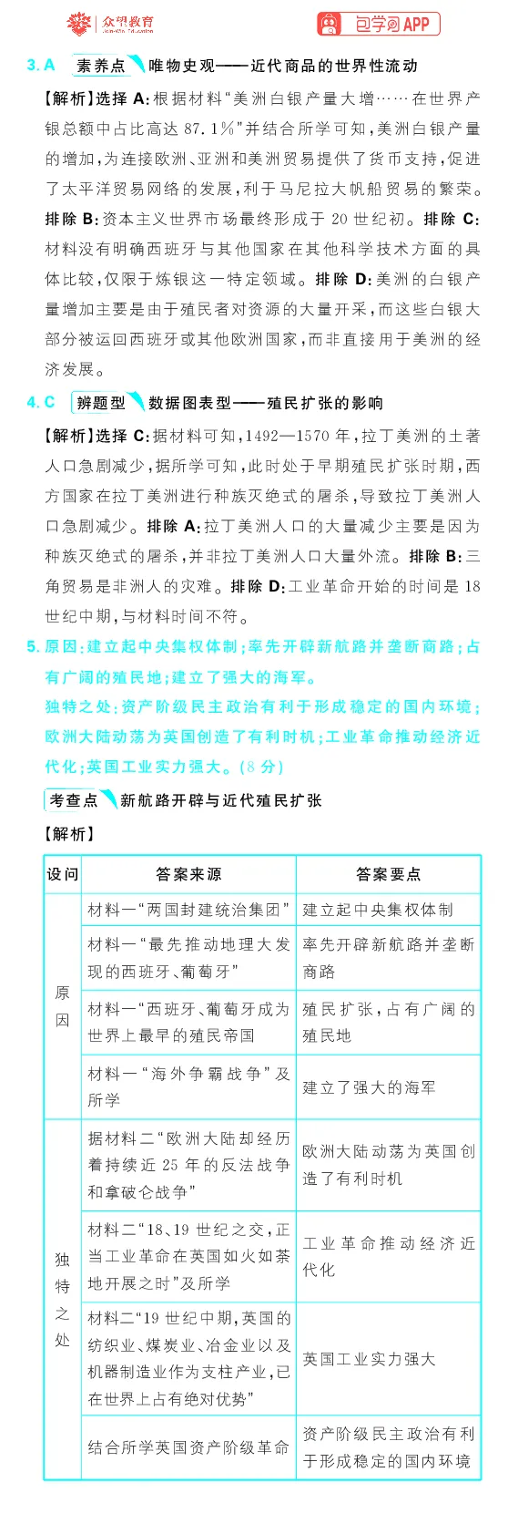 专题14_高中三年全科资料_高中_理想树2026版高考《必刷小题》8科全套_2026版理想树高考必刷小题历史_2026版理想树高考必刷小题历史解析册
