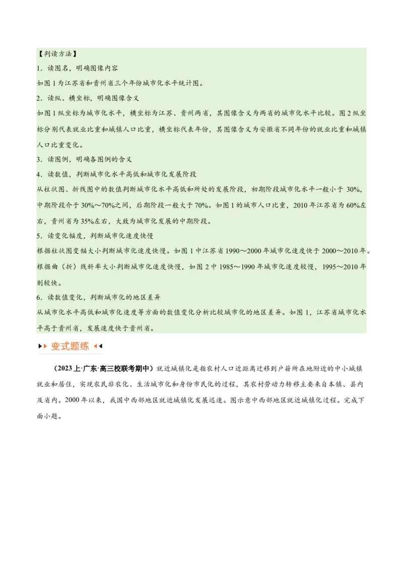 专题07人口与城市易错突破（6大易错）-备战2024年高考地理考试易错题（全国通用）（解析版）_高中三年全科资料_高中_15高中全科《高考易错题》2025版_教师版（含答案解析）