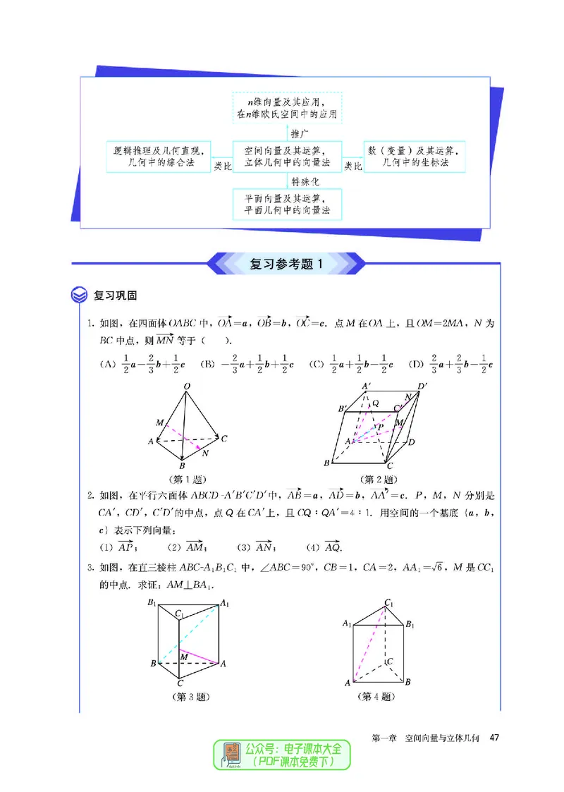A版选必第1册_高中三年全科资料_高中_高中电子教材_高中数学_人教版