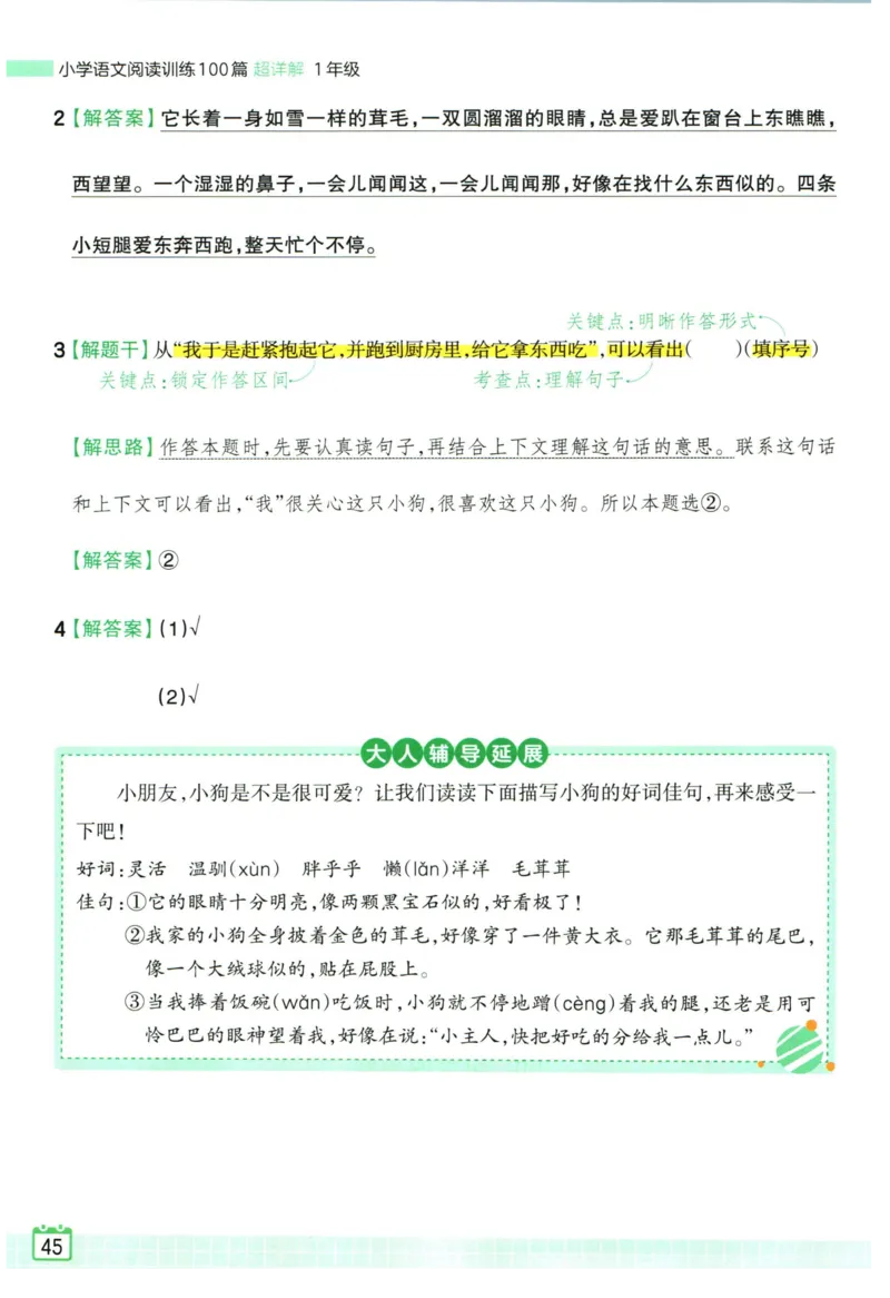 25版《王朝霞阅读训练100篇超详解》1年级_2026春小学教辅大合集_8-26春《王朝霞》系列_05.《WZX阅读训练100篇超详解》1-6年级语文阅读理解练习