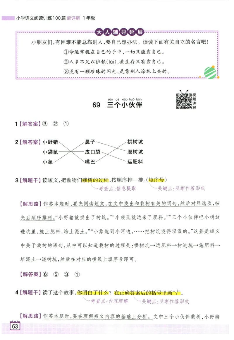 25版《王朝霞阅读训练100篇超详解》1年级_2026春小学教辅大合集_8-26春《王朝霞》系列_05.《WZX阅读训练100篇超详解》1-6年级语文阅读理解练习