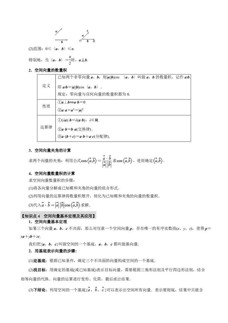 专题7.5空间向量的概念与运算六大题型（原卷版）_高中三年全科资料_高中_高中1_2026版高考《举一反三》一轮复习专练（新高考数学专用）_专题7.5空间向量的概念与运算六大题型