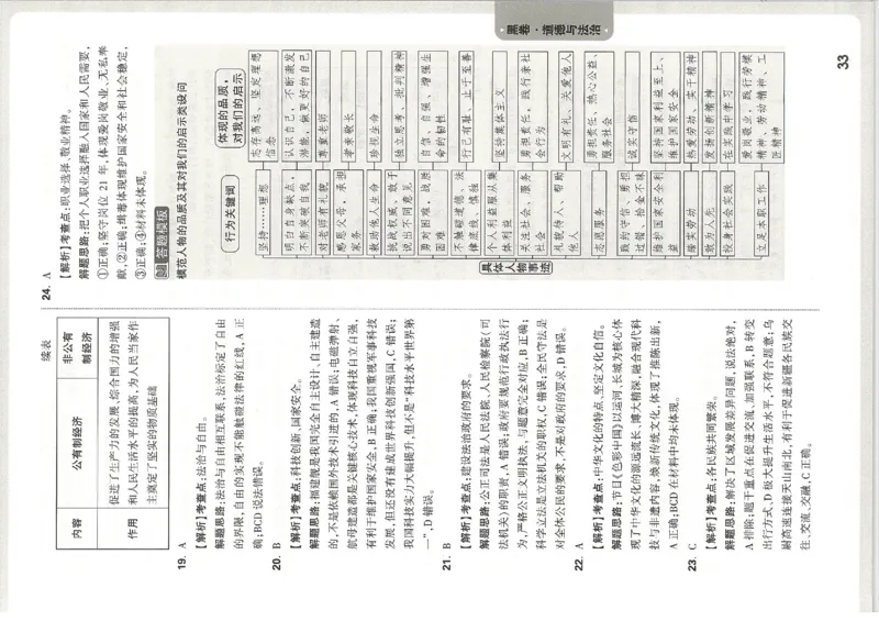 2026《万唯中考&bull;天津黑白卷》道法黑卷答案_中考押题2026《中考押题》系列（9科全套实时更新中）_万唯2026版初中《万唯黑白卷》7科全套（天津）