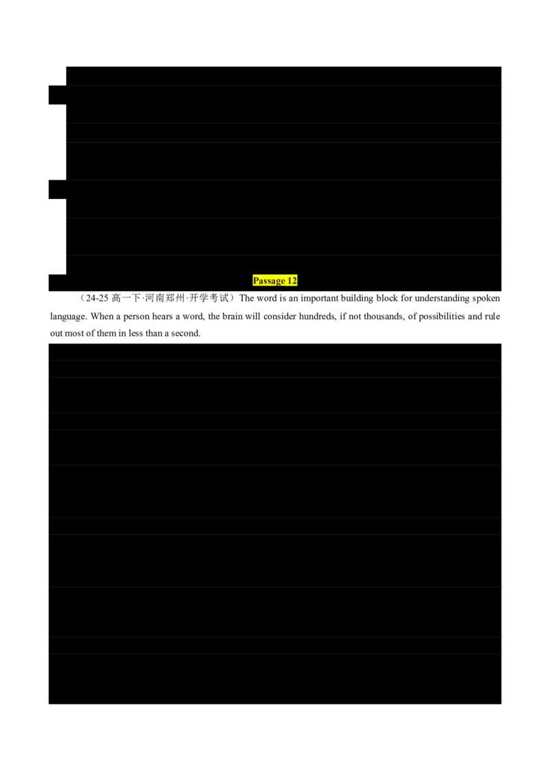 专题08阅读理解提分引擎(题型解法与长难句拆解指南)-原卷版_高中三年全科资料_高中_高中1_2025高一高二英语暑假提升精品讲义（人教版）