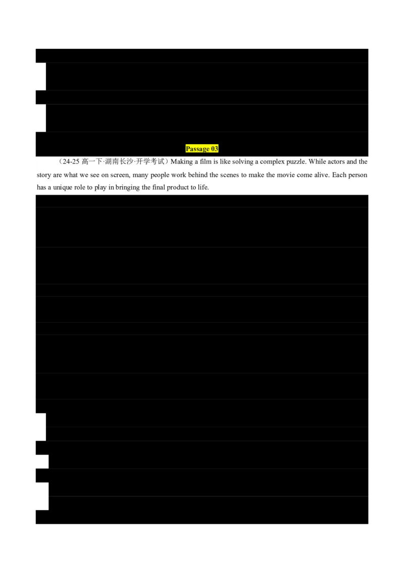 专题08阅读理解提分引擎(题型解法与长难句拆解指南)-原卷版_高中三年全科资料_高中_高中1_2025高一高二英语暑假提升精品讲义（人教版）