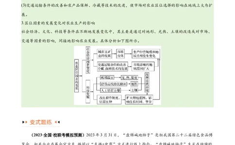 专题08农业易错突破（5大易错）-备战2024年高考地理考试易错题（全国通用）（原卷版）_高中三年全科资料_高中_15高中全科《高考易错题》2025版