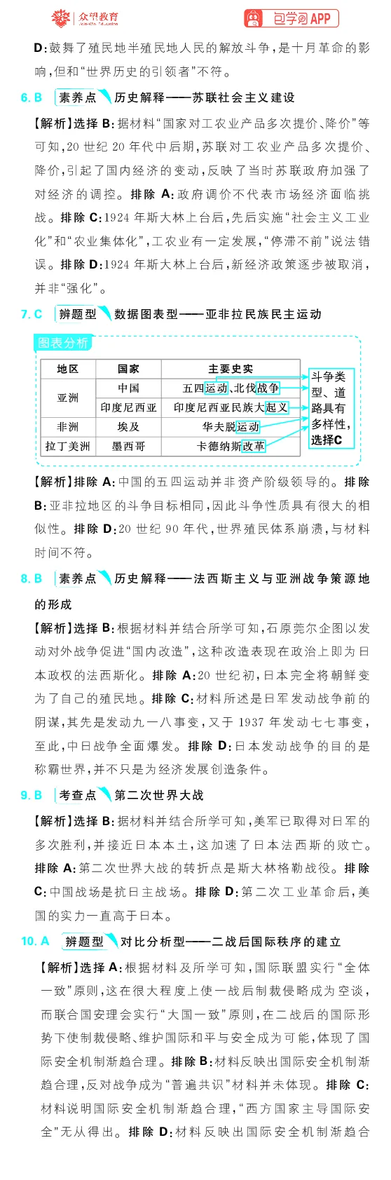 专题18_高中三年全科资料_高中_理想树2026版高考《必刷小题》8科全套_2026版理想树高考必刷小题历史_2026版理想树高考必刷小题历史解析册
