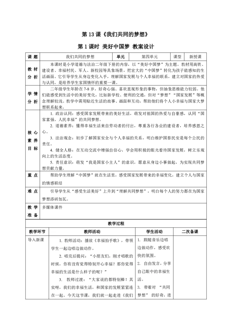 26年春季道德与法治二年级下册（32课时）教案（打印版本）(1)(1)_26新二年级道法下册（统编版）_版本一_部编版道德与法治2下_2026春新版_第三套-wu