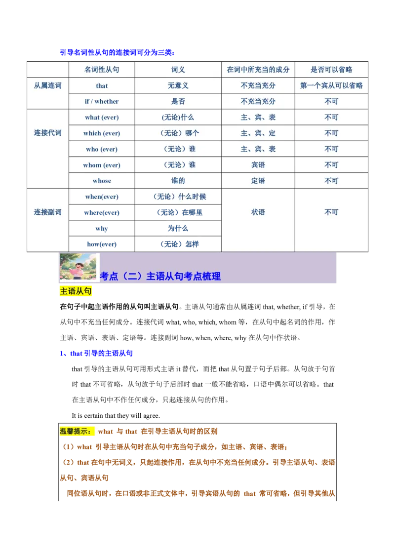 专题03名词性从句逆袭手册(四大从句连接词决胜攻略)-解析版_高中三年全科资料_高中_高中1_2025高一高二英语暑假提升精品讲义（人教版）