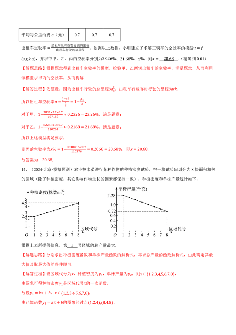 专题2.8函数模型及其应用六大题型（解析版）_高中三年全科资料_高中_高中1_2026版高考《举一反三》一轮复习专练（新高考数学专用）_2026版《举一反三》专题练系列（共189个题型）