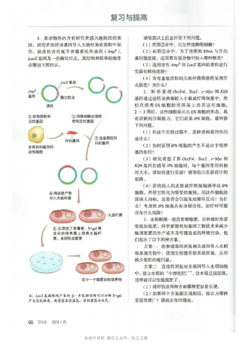 5新教材高中生物选择性必修3《生物技术与工程》_高中三年全科资料_高中各科课本电子教材_06高中生物课本_人教版-生物课本