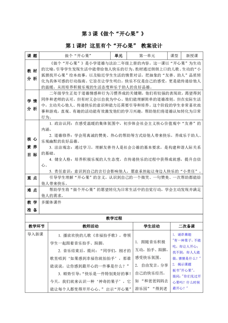 26年春季道德与法治二年级下册（32课时）教案+二次备课+教学反思(1)(1)_26新二年级道法下册（统编版）_版本一_部编版道德与法治2下_2026春新版