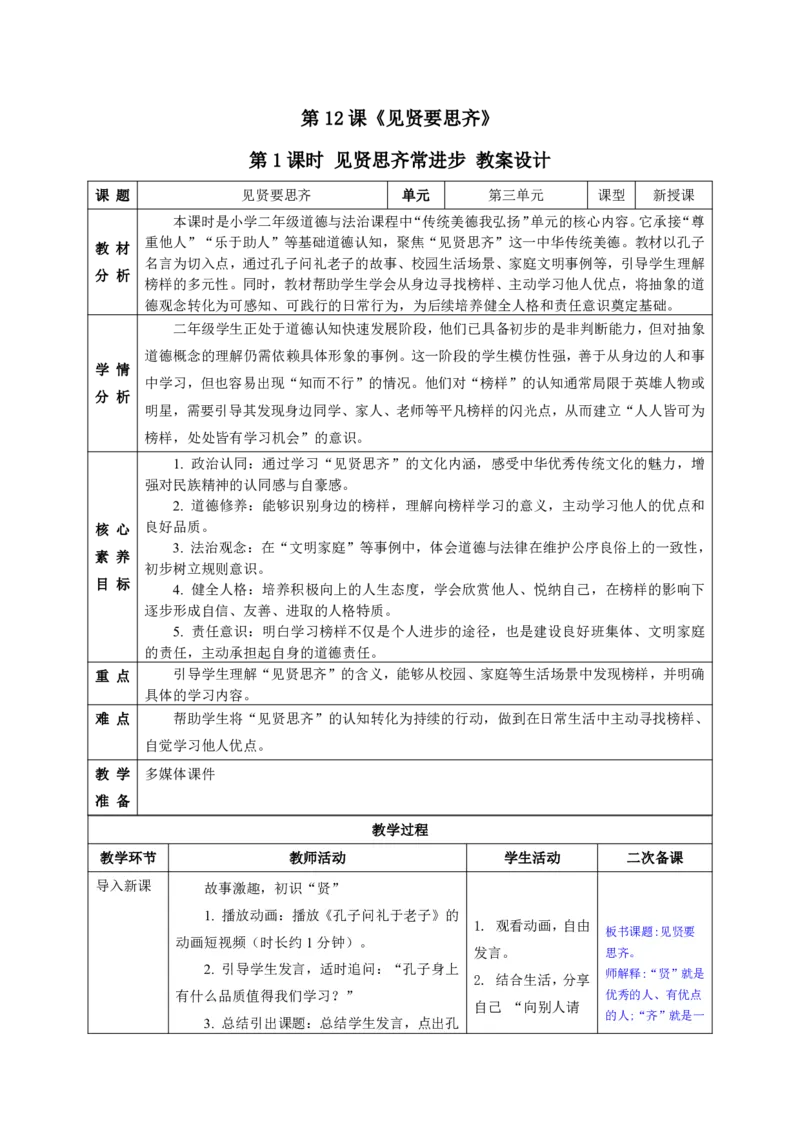 26年春季道德与法治二年级下册（32课时）教案+二次备课+教学反思(1)(1)_26新二年级道法下册（统编版）_版本一_部编版道德与法治2下_2026春新版