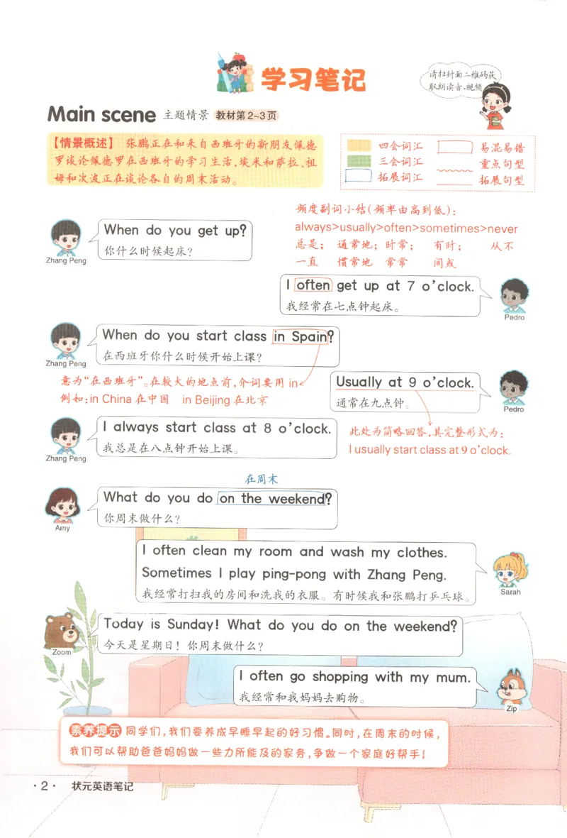 25春《状元英语笔记》人教英语PEP5下（含晨读晚默）_小学《课堂笔记》数学语文英语1-6年级下册_小学英语《课堂笔记》1-6年级下册（26春）_小学英语《课堂笔记》3-6年级下册（26春）