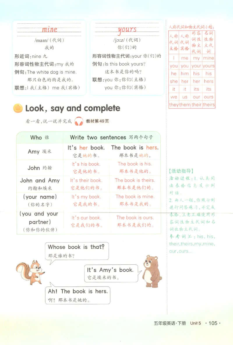 25春《状元英语笔记》人教英语PEP5下（含晨读晚默）_小学《课堂笔记》数学语文英语1-6年级下册_小学英语《课堂笔记》1-6年级下册（26春）_小学英语《课堂笔记》3-6年级下册（26春）