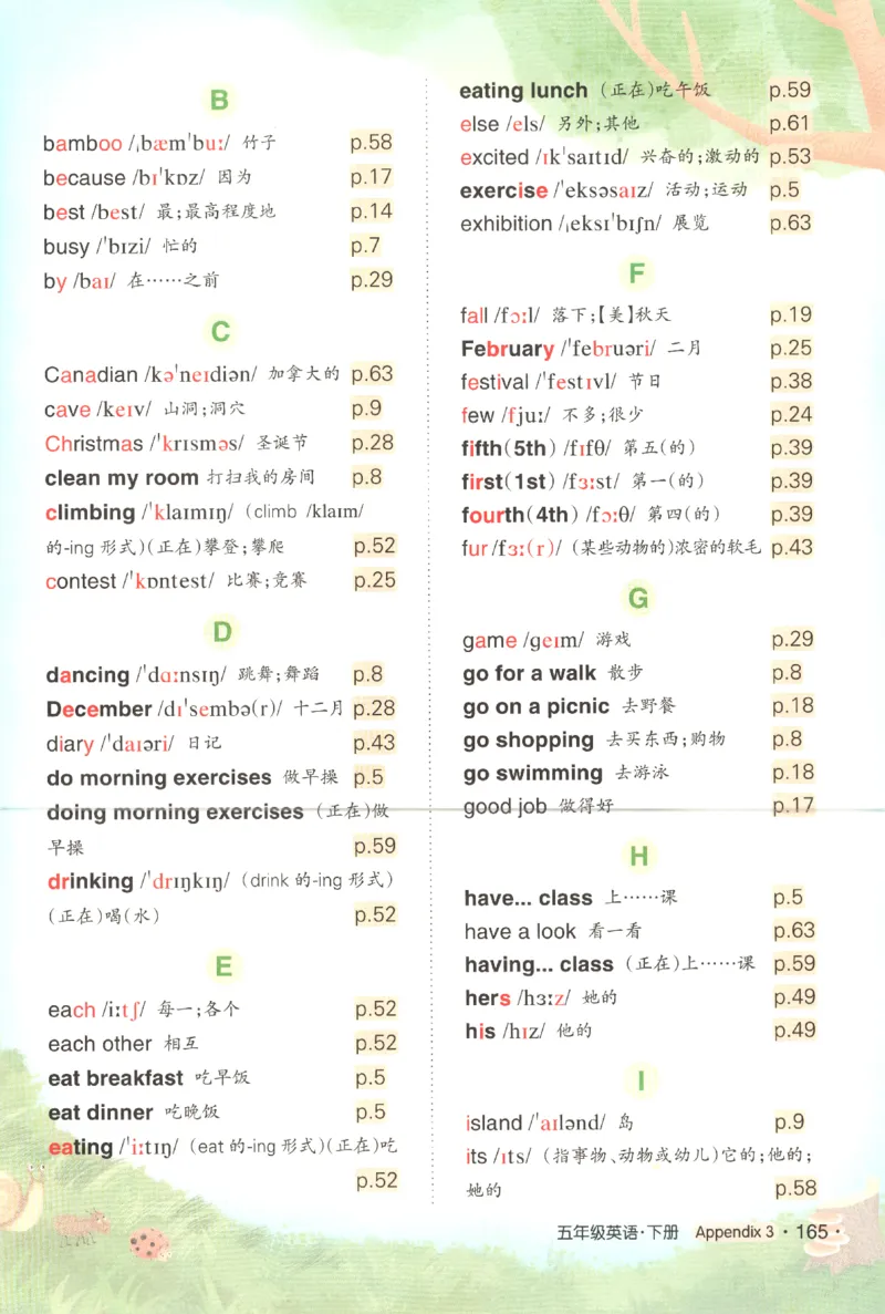 25春《状元英语笔记》人教英语PEP5下（含晨读晚默）_小学《课堂笔记》数学语文英语1-6年级下册_小学英语《课堂笔记》1-6年级下册（26春）_小学英语《课堂笔记》3-6年级下册（26春）